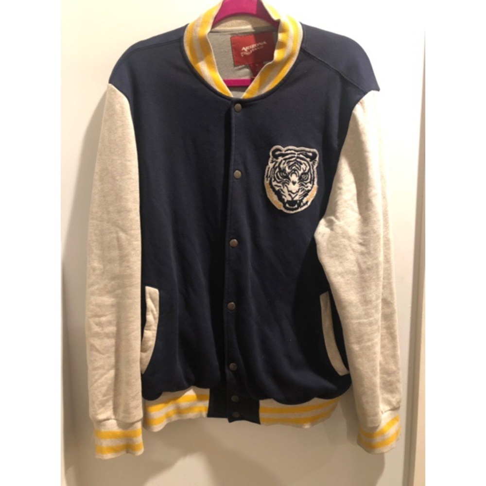Navy Lettermen Style Jacket